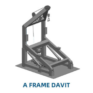 A Frame davit